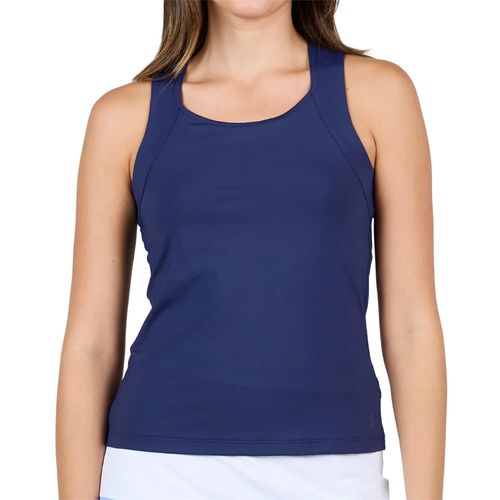 Sofibella Classic Currents Racerback Tank Top Womens Navy 2288 NVYimage