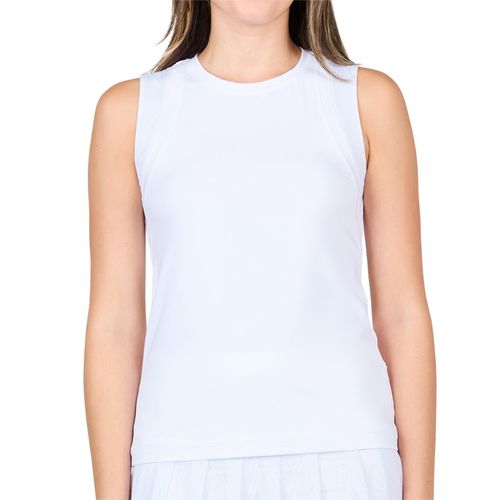 Sofibella White Lotus Sleeveless Tank Top Womens White 2450WLO WHTimage