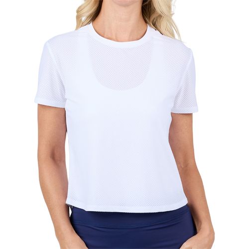 Sofibella Staples Short Sleeve Top Womens White 2613 WHTimage