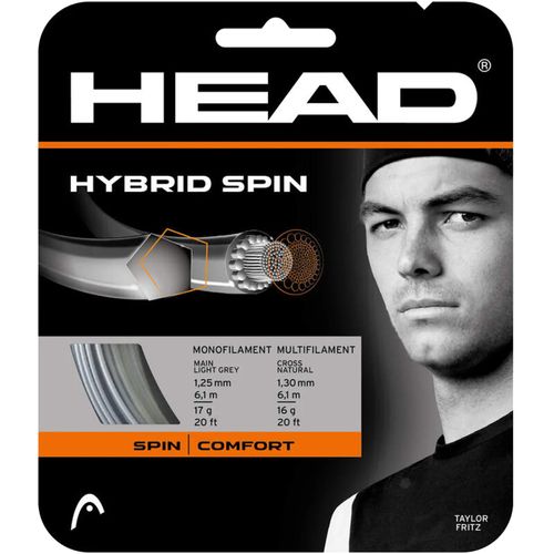Head Hybrid Spin 17g (1.25mm) Tennis String Light Grey 281016 17LGimage