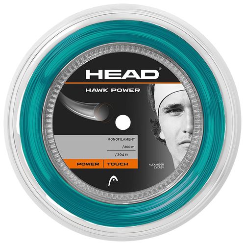 Head Hawk Power 16g (1.30mm) Tennis String REEL (660) Petrol 281032 16PTimage
