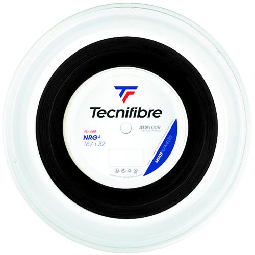 Tecnifibre NRG 2 SPL 16g (1.32mm) Tennis String REEL (660) Black 01GNR132XN 01RNR132XBimage