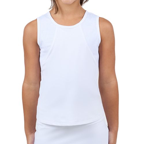 Sofibella White Lotus Girls Tank Top White 4062WLO WHTimage