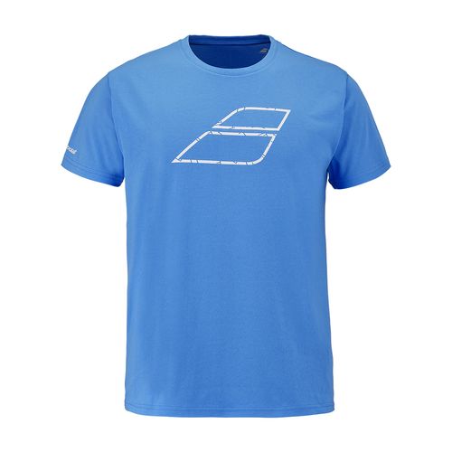 Babolat Exercise Cotton Boys Tee Shirt Malibu Blue 4BS26444 4062image