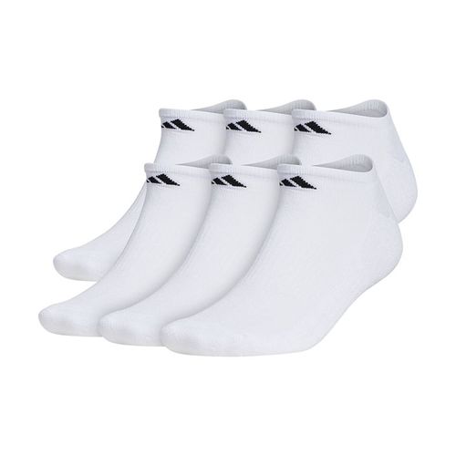 adidas Mens Athletic Cushioned No Show Sock 6 Pack - White/Black
image
