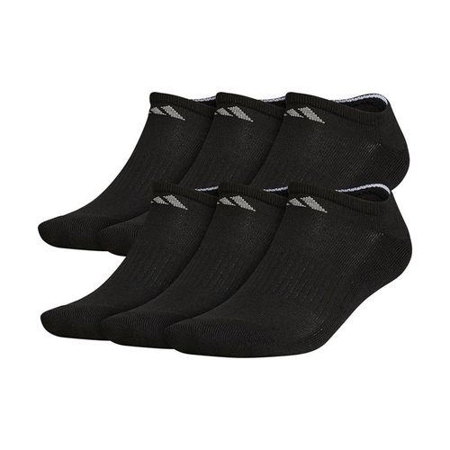 adidas Mens Athletic Cushioned No Show Sock 6 Pack - Black/Aluminum
image