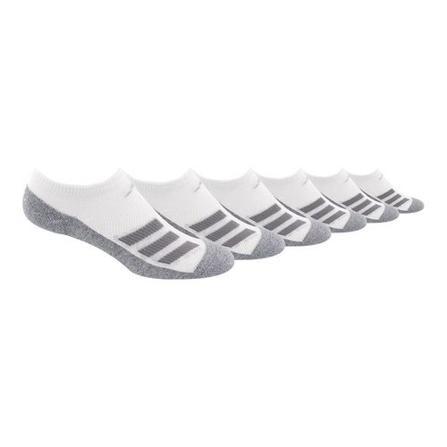 adidas Cushioned Angle Stripe Junior No Show Sock (6 Pack) - White/Grey
image