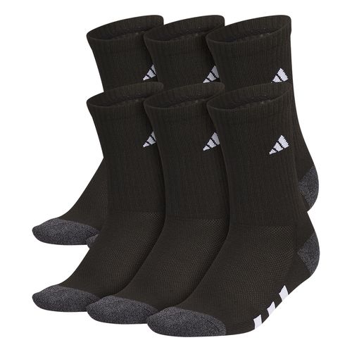adidas Youth Athletic Cushioned 6 Pack Crew Sock Black/Onix Grey/White 5157881
image