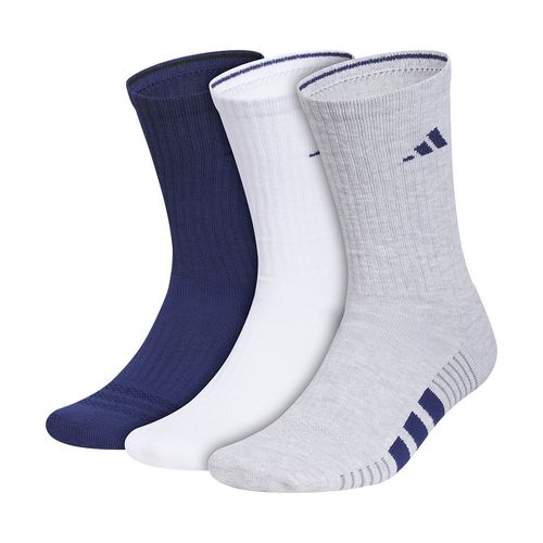 adidas Mens Cushioned 4.0 Crew Sock 3-Pack Dark Blue/White/Grey 5162405image