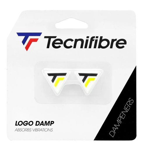 Tecnifibre Logo Vibration Dampener 2pk Neon Yellow/Black 53DAMPNEONimage