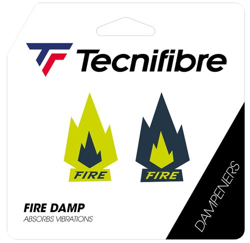 Tecnifibre Fire Vibration Dampener 2pk Yellow/Grey 53FIREDAMPimage