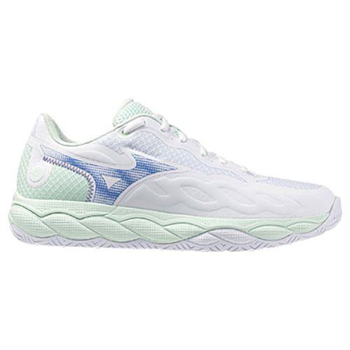 Mizuno Wave Enforce Court Womens Tennis Shoe White/Frontier Blue 550076 005H
image