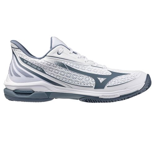 Mizuno Wave Exceed Tour 7 Mens Clay Tennis Shoe White/China Blue 550120 00CLimage