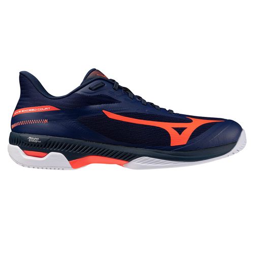 Mizuno Wave Exceed Court Mens Tennis Shoe Beacon Blue/Lava Orange 550127 5T25image