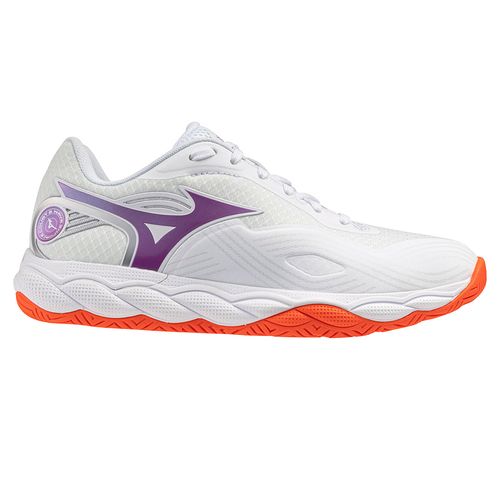 Mizuno Wave Enforce Court 2 Womens Tennis Shoe White/Dahlia 550131 006Limage
