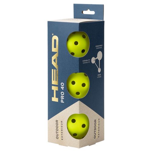 Head Pro 40 Pickleball 3 Pack 557025 Yellowû
image