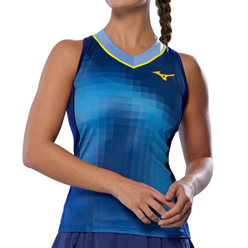 Mizuno Printed Tank Womens Bellwether Blue 650021 BWBW
image