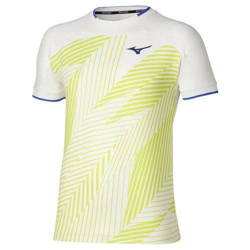 Mizuno Shadow Graphic Tee Mens White/Yellow 650025 0030image