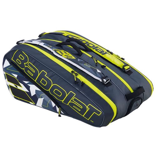 Babolat Pure Aero 12 Pack Tennis Bag Grey/Yellow/White 751221-370
image