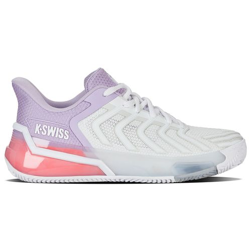 K-Swiss Ultrashot 4 Womens Clay Tennis Shoe White/Orchid Petal/Neon Blaze 94438 182
image