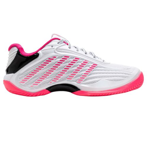 K Swiss Hypercourt Express 3 Womens Tennis Shoe White/Lava/Shocking Pink 94603 103image