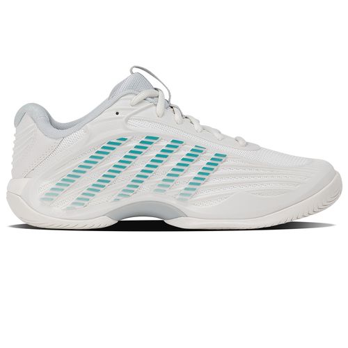 K-Swiss Hypercourt Express 3 Womens Tennis Shoe Blanc de Blanc/Glacier Grey/Baltic 94603 110image