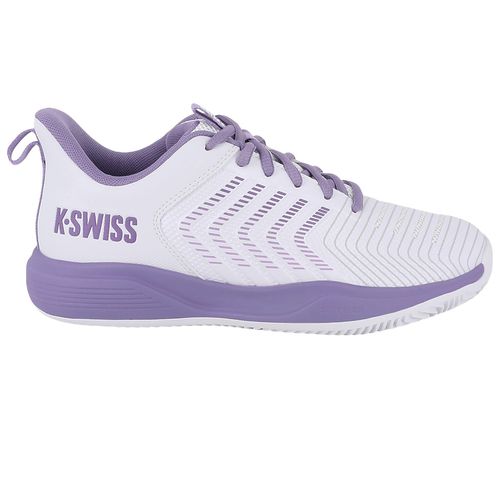 K Swiss Ultrashot Light Womens Tennis Shoe White/Purple Haze/Neon Lavendar 94767 151image