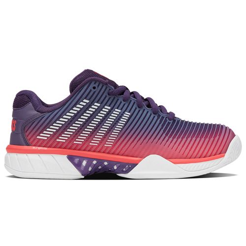 K-Swiss Hypercourt Express 2 Womens Tennis Shoe Purple Plumeria/White/Hot Coral 96613 593
image