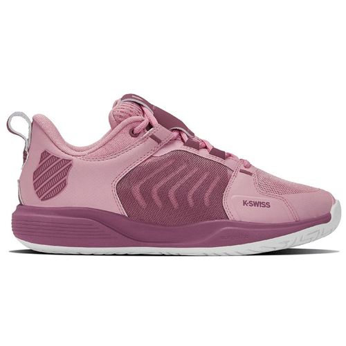 K-Swiss Ultrashot Team Womens Tennis Shoe Cameo Pink/Grape Nectar/White 97395 636
image
