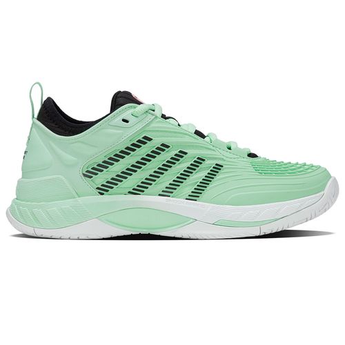 K-Swiss Hypercourt Supreme 2 Womens Tennis Shoe Neon Mint/Black/White 99071 368
image