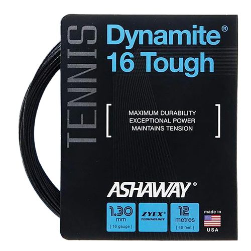 Ashaway Dynamite Tough 16g (1.30mm) Tennis String Black A10088image