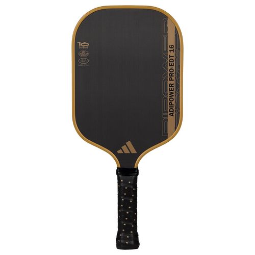 AdidasPB AdiPower Pro EDT ATTK 16mm Pickleball Paddle Black/Gold AP1CA1
image