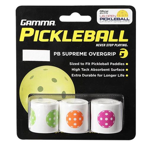 Gamma Supreme PB Overgrip - White/Neonimage