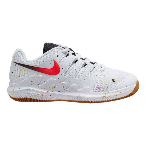Nike Junior Court Vapor X Tennis Shoe White/Laser Crimson/Oracle Aqua/Off Noir AR8851 108
image