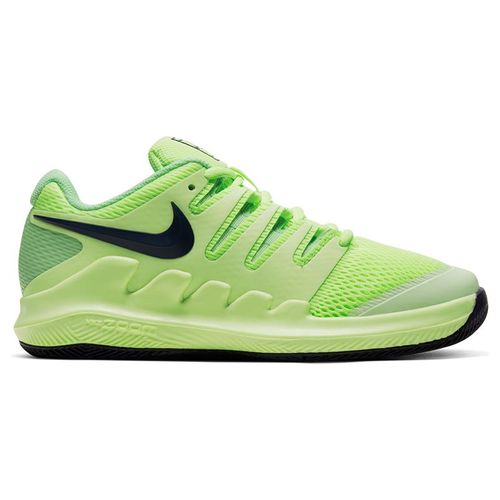 Nike Junior Court Vapor X Tennis Shoe Ghost Green/Blackened Blue/Barely Volt AR8851 302image