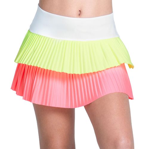 Lucky in Love Sunset Spin Girls Pleated Skirt Flamingo B166 670
image