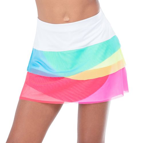 Lucky in Love Essentials Girls Mesh Scallop Skirt Rainbow B40 926
image
