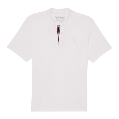 Boast x Volition Tipped Performance Henley Mens White BVM13TP7 100image