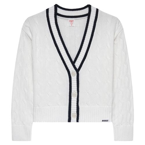 Boast Cardigan Womens White/Vintage Navy BW54145 WHT
image