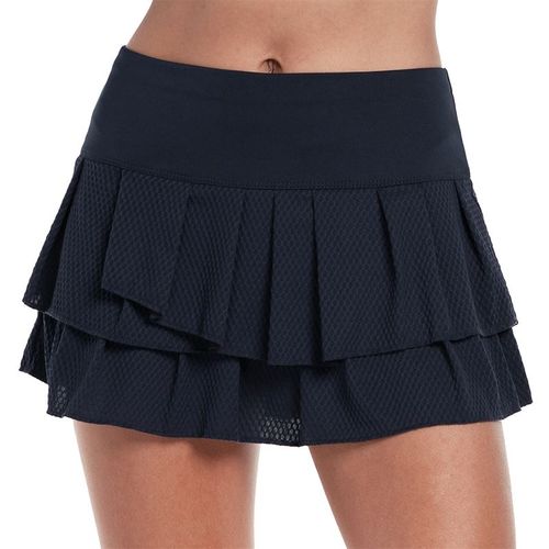 Lucky in Love Wavy Pleat Tier Skirt Womens Midnight CB425 401
image