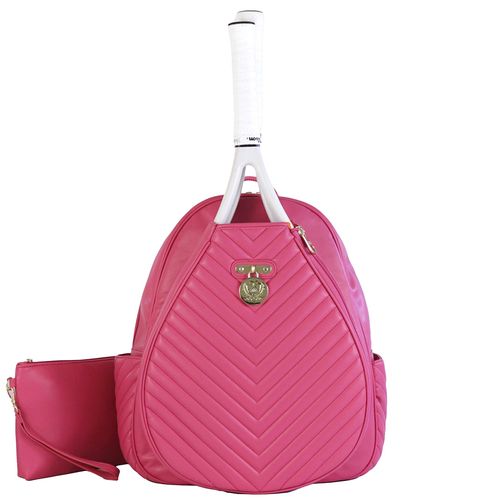 Court Couture Monaco Chevron Tennis Backpack Womens Peony CCMONA PNKimage