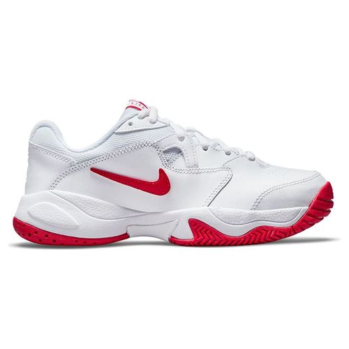 Nike Court Junior Lite 2 Tennis Shoe White/University Red CD0440 177
image