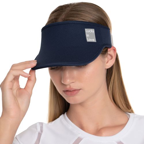Lucky In Love Logo Stretch Womens Visor - Midnight
image
