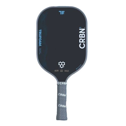 CRBN TruFoam Waves Elongated w/ Long Handle Pickleball Paddle Black/Blue CRBNTFG4
image