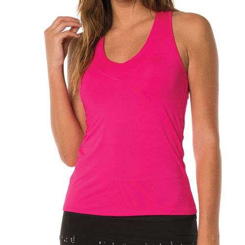 Lucky in Love Core V Neck Tank - Spark Pink
image