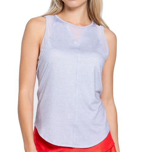 Lucky in Love LUV Protection Chill Out Tank Top Womens Heather Grey CT909 S49080
image