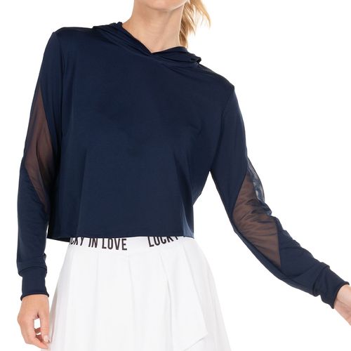 Lucky In Love Cindy Crop Hoodie Womens Midnight CT941-401
image