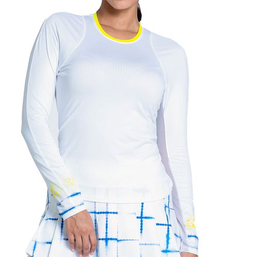 Lucky in Love Shibori Story Wave Long Sleeve Top Womens White CX092 47B110
image