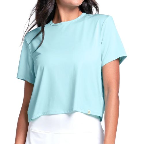 Lucky in Love Eyelet You Win Power Box Tee Womens Capri CX095 436
image