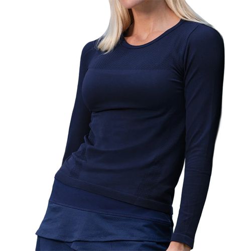 Lucky in Love Core Active Seamless Long Sleeve Womens Midnight CX104 401image